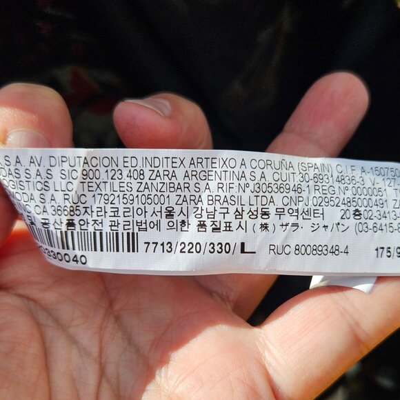 ZARA Tropical Print Blazer, L - Picture 4 of 8